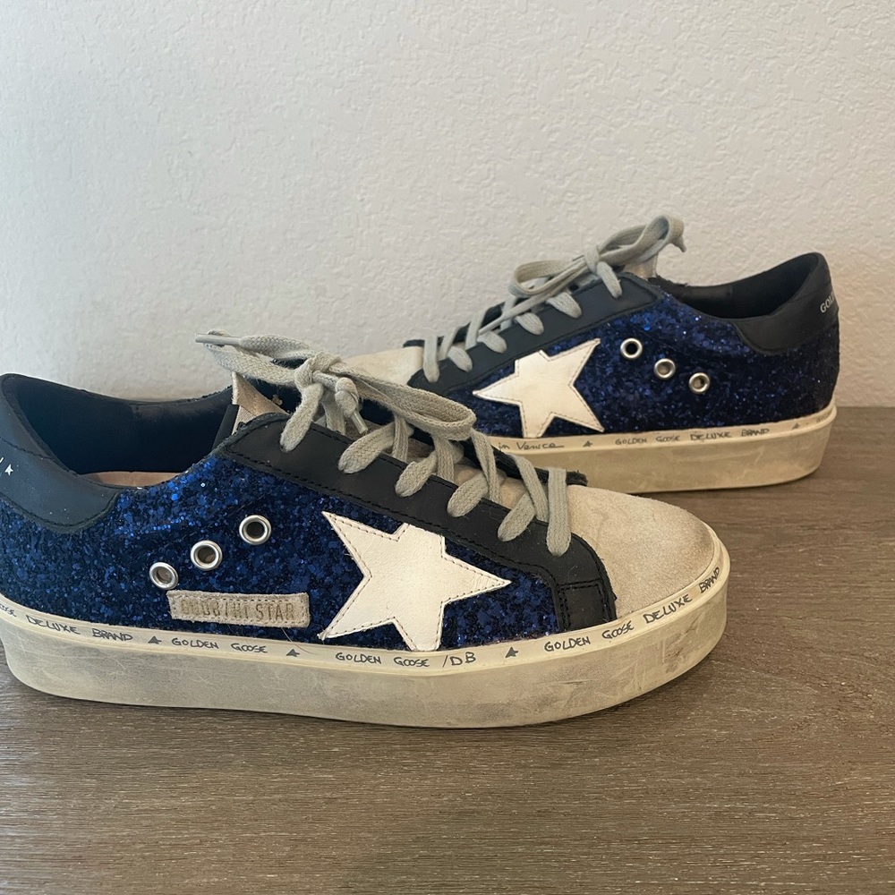 Golden Goose Blue and Black Sneakers - Picture 4 of 9